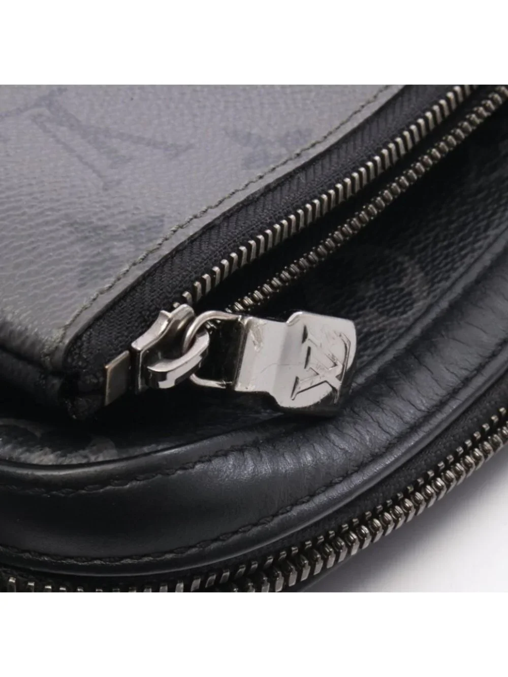Louis Vuitton Shoulder Bag Trio Messenger Monogram Eclipse Canvas Leather